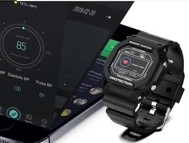 one piece brand new X12 sport watch cassioe style heart beat blood pressure test | Электроника