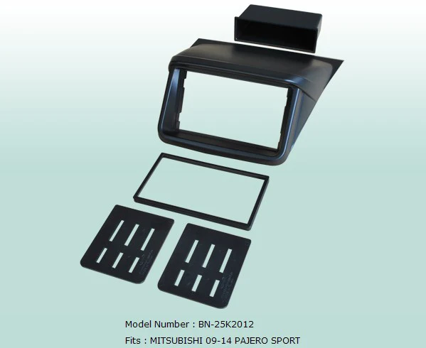 Автомобильный фасциас двойной Din аудио панель рамка комплект для Mitsubishi Pajero Sport 2009