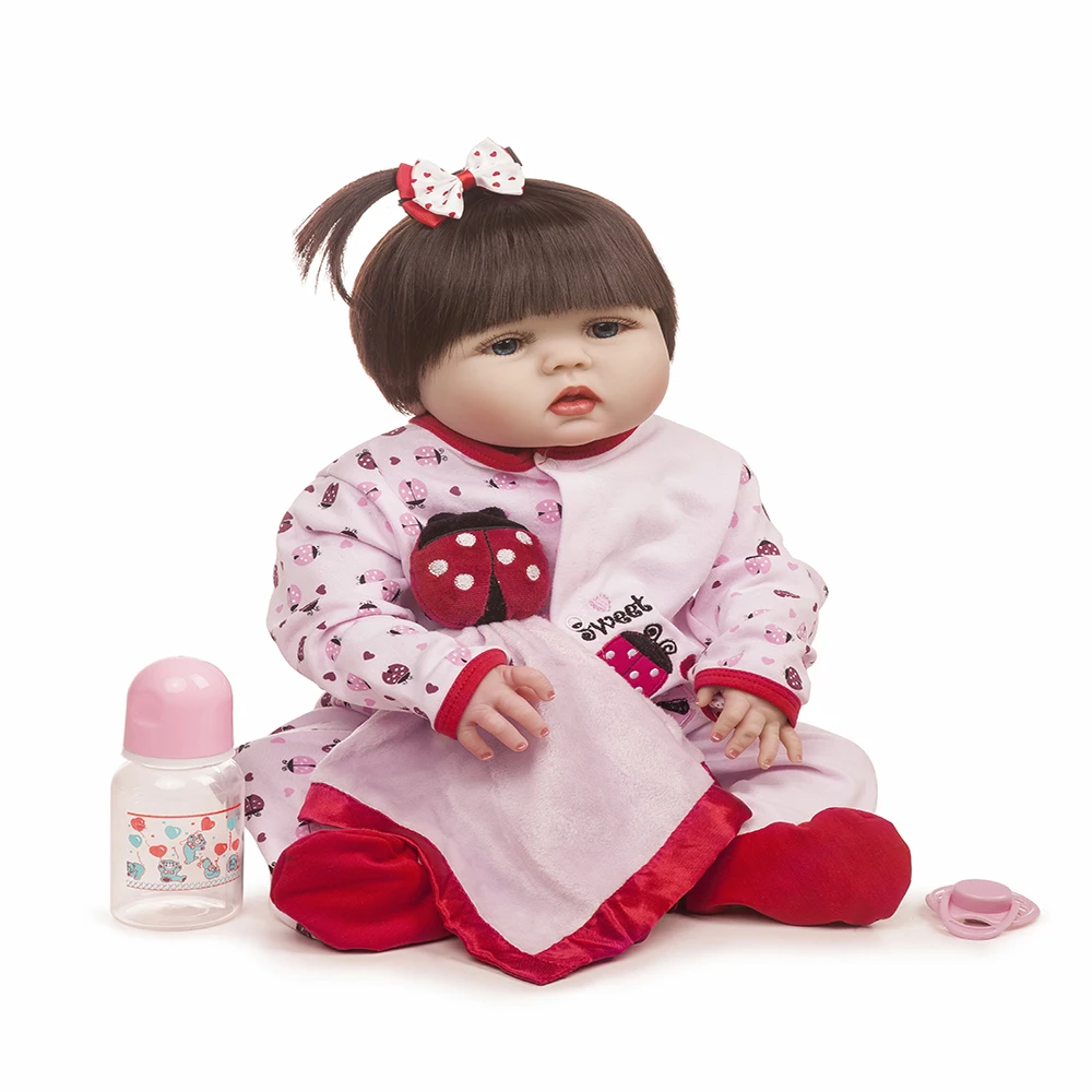 

Hoomai Realistic Newborn Baby 18 '' Full Silicone Body Lifelike Bebe Reborn Dolls For Children Birthday Gift Toy