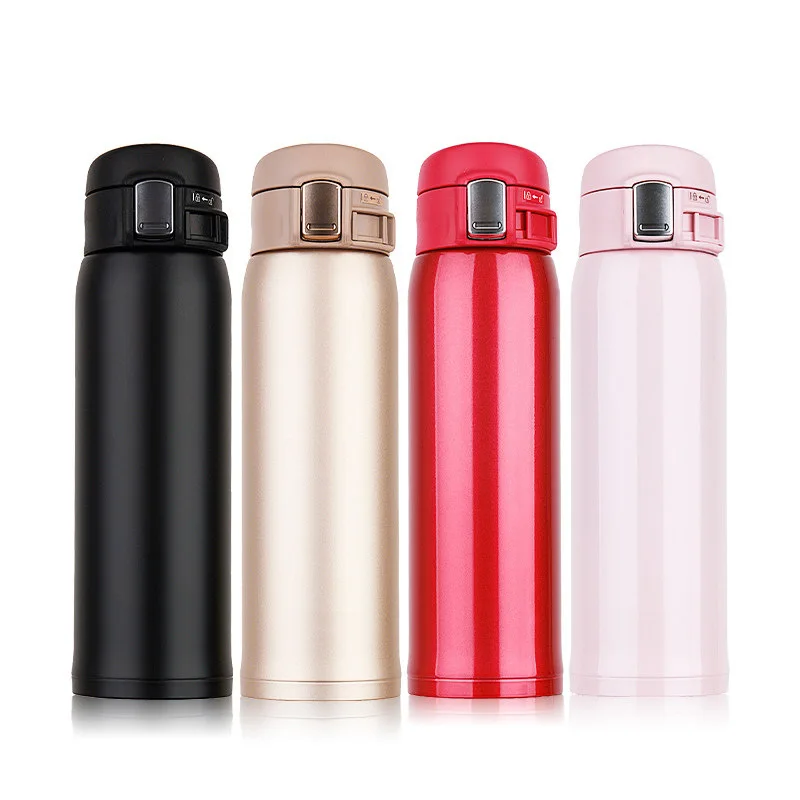 Новый термос кружка с прыгающей крышкой из нержавеющей стали портативная для