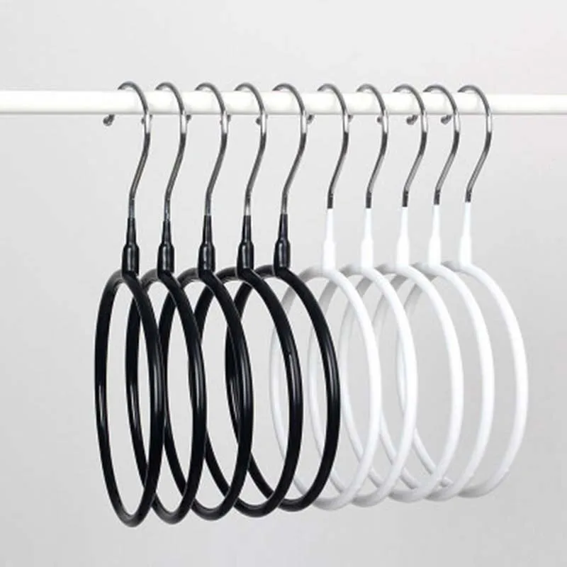 1PC PVC Multifunctional Clothes Hanger Silk Scarf Storage Rack Shelf Toroidal Tie Garment Towel Holder | Дом и сад