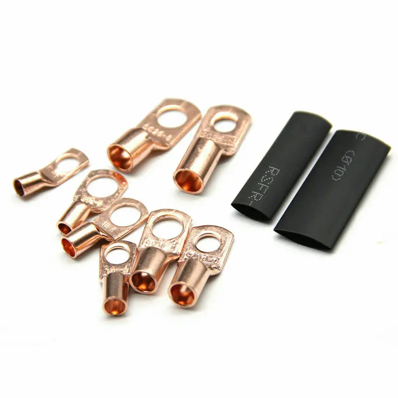 260X Copper Wire Ring Terminal Lug SC Heat Shrink Tubing Connectors Set Kits | Инструменты