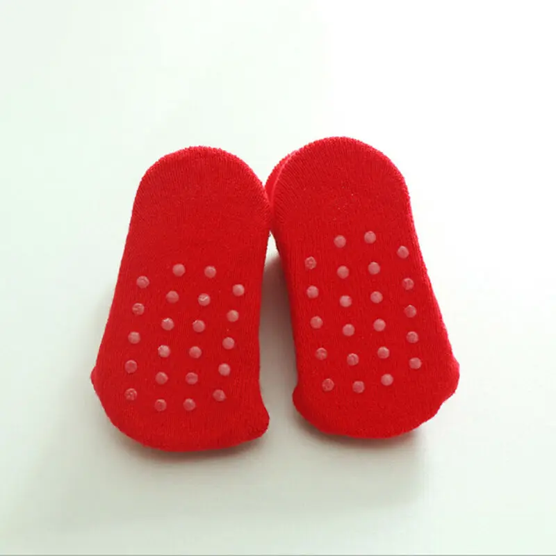 Рождественские детские носки для девочки мальчика нескользящая подошва теплые