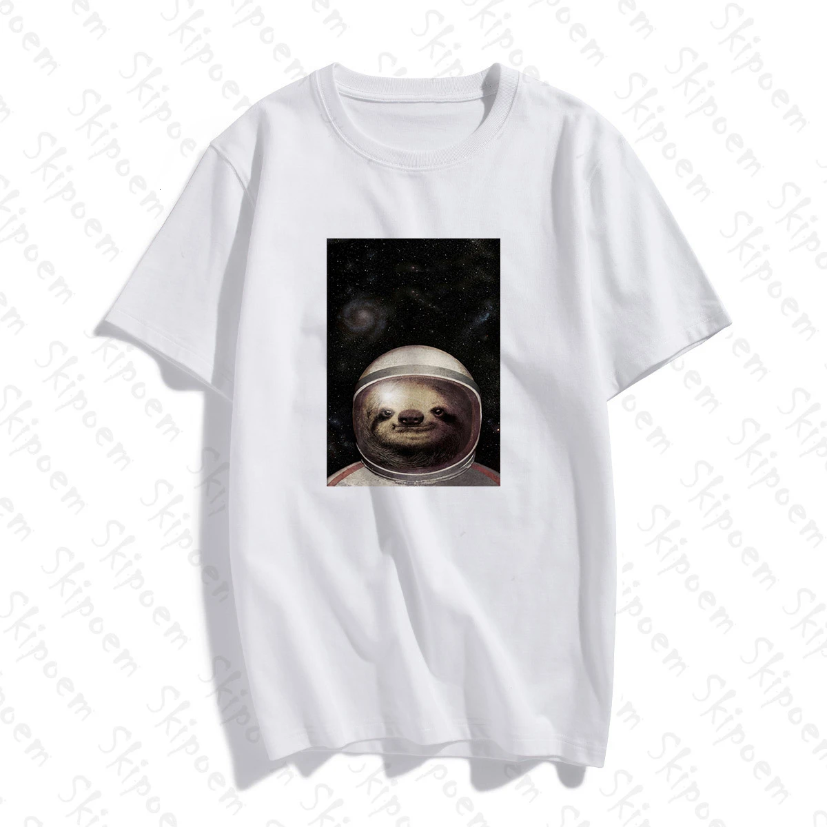 Забавная астронавт футболка с рисунком Ленивца для женщин готический панк Kawaii