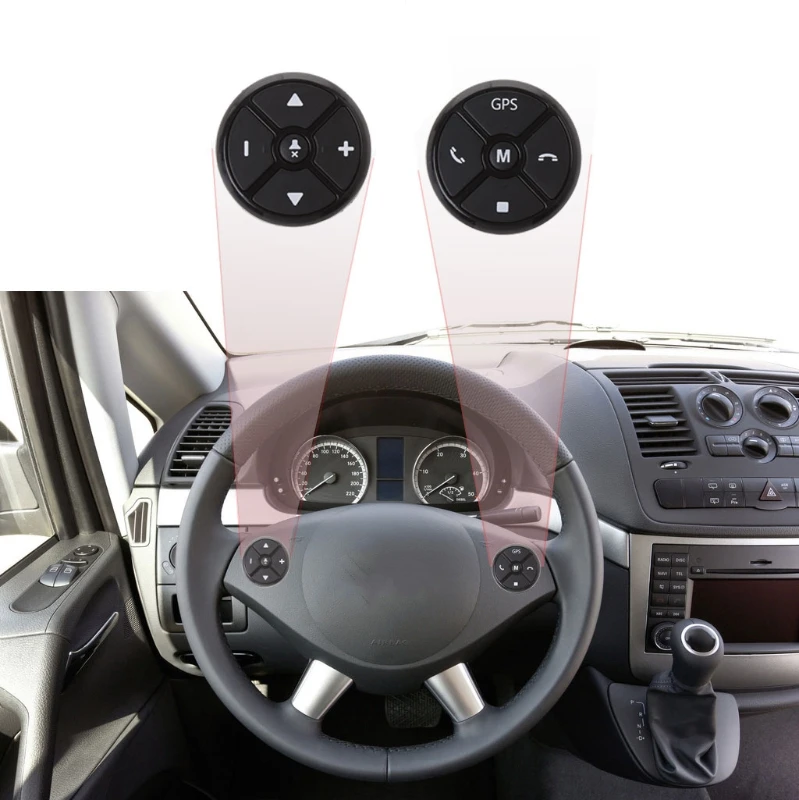 Universal Car Steering Wheel DVD GPS Wireless Smart Button Key Remote Control joying wireless button remote control multi functional car steering wheel controller universal for android car radio stereo gps