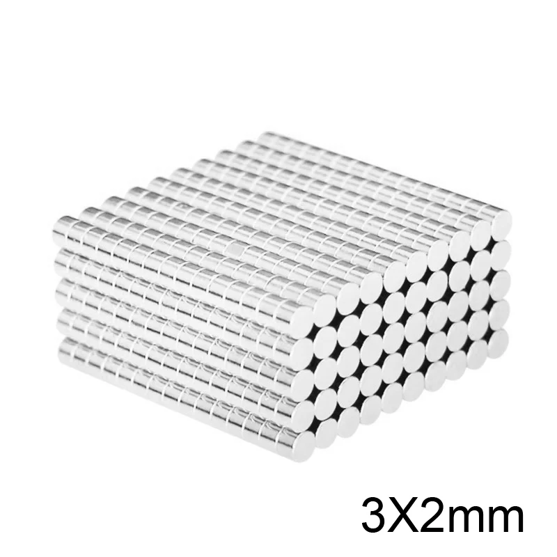 100~5000pcs 3x2 Search Minor Diameter Magnet 3mm x 2mm Bulk Small Round Magnets 3x2mm Neodymium Disc 3*2 Strong Magnet|Магнитные