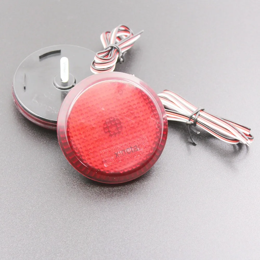 Светодиодный отражатель заднего бампера с красными/прозрачными линзами 2 шт. 6 8