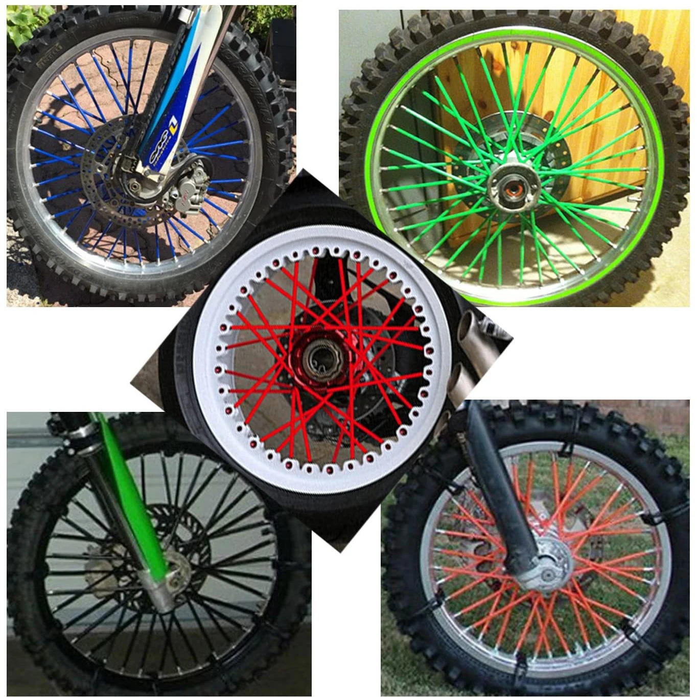 Универсальный мотоциклетный обод колеса для грязного велосипеда крышка спиц