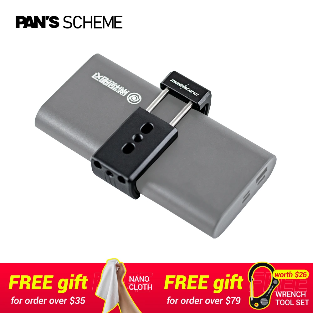 

PAN'S SCHEME Battery Power Bank Holder Clamp Portable DSLR Digital Camera Phone SSD Universal Camera Cage/Mobile Phone Cage
