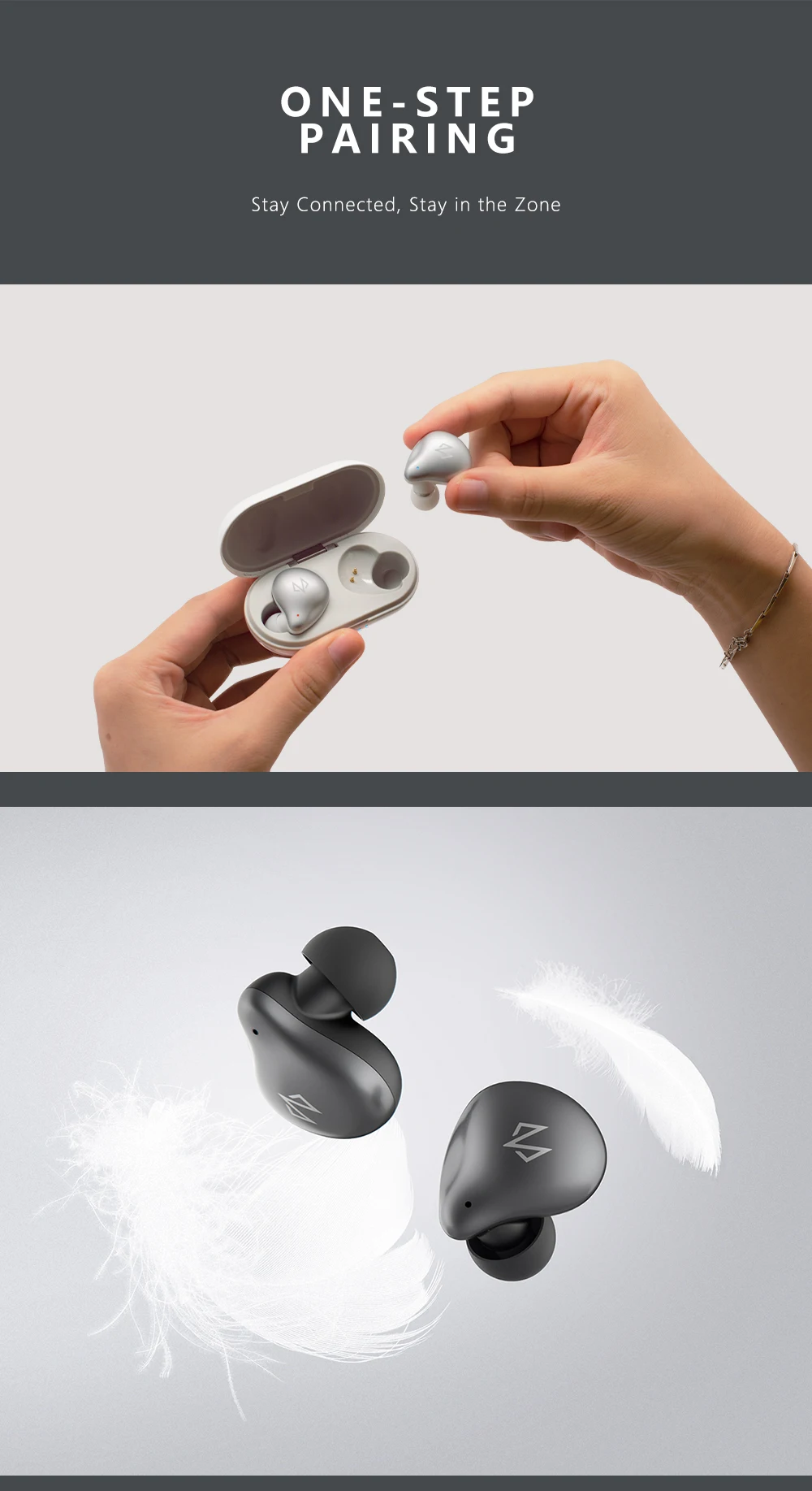 DOSS Cloud Fox Freepods TWS True Беспроводные наушники с Bluetooth 5,0, беспроводные наушники с одним шаговым сопряжением, время воспроизведения 15 ч, встроенный микрофон