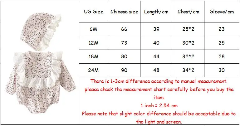 Осень 2020 Детские боди с длинным рукавом и цветочным принтом для маленьких