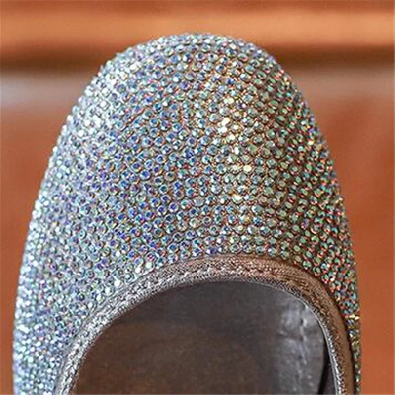 

Girls Paillette High Heel Wedding Shoes Bow Sequins Breathable Dancing Shoe Sweet Fashion Kids Causal Shoe