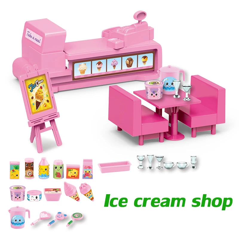 Мороженого набор магазин 1/12 DIY лесных животных Семейный комплект &quotМедведь&quot