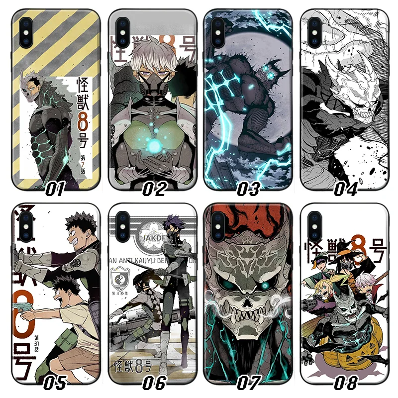 

Monster #8 Anime Black TPU Phone Case For iPhone 13 Pro Max 12 Mini 11 SE 2020 6 6S 7 8 Plus XS X XR Soft Cases Silicone Cover