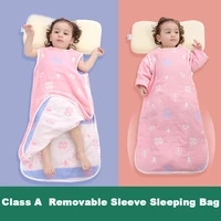 100 cotton 6layer gauze baby sleeping bag newborn baby sleeping bag envelope for winter infant swaddle bag sleepsack