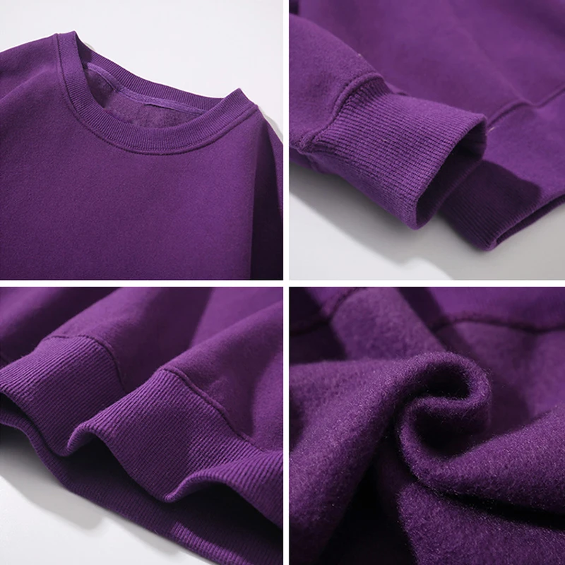 2020 Autumn Winter Woman's Hoodies Women Sweatshirts Lady Fashion Plus Size Oversize Female Loose Cotton Solid Thicken Warm