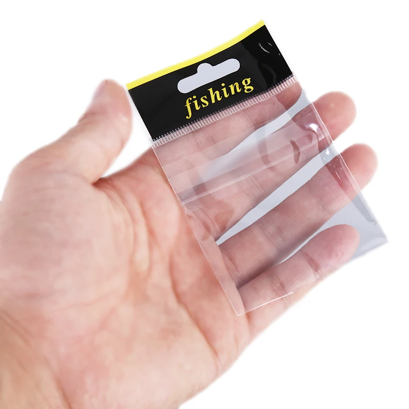 100 шт сумка для рыболовной наживки Ziplock Самоуплотняющаяся молния пластиковая Розничная упаковка полиэтиленовый пакет с замком-молнией посылка рыболовные снасти