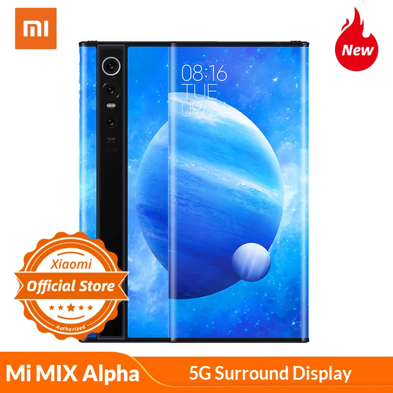 Xiaomi MIX Alpha 5G смартфон с объемным дисплеем 12 Гб 512 ГБ Snapdragon 855 Plus 100 МП флагманские