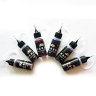 Пигментные чернила для татуировок, 6 цветов, 10 млфлакон, безопасные перманентные краски для татуировок, принадлежности для красоты тела, искусства татуировок для профессионального использования