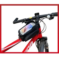 bike bag waterproof front beam frame riding bag sun visor touch screen mobile phone storage handlebar bag bicycle accessories