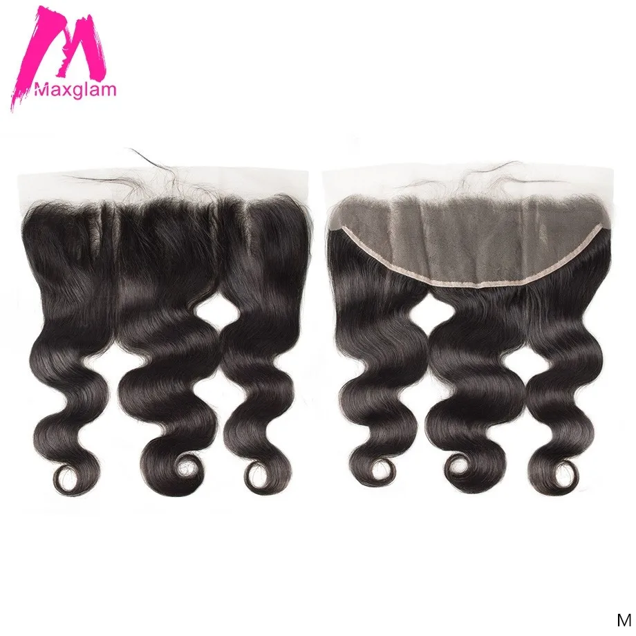 Прозрачный кружевной фронтальный 13x4 закрытие тела волна бразильские