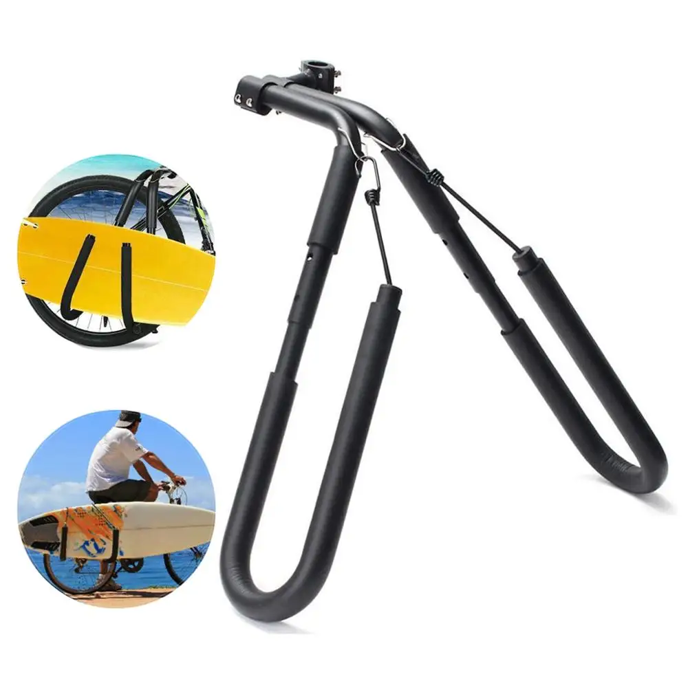 

Bicycle Surfboard Rack to Seat Posts Wakeboard Bike Scooter Moped 8Inch Surfing Board Carrier Mount Holder Bracket