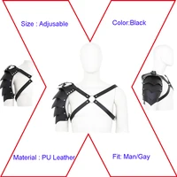 sm bondage leather mens chest harness strapunilateral multi piece straps to bind clothessexy men chastity beltcosplay toys