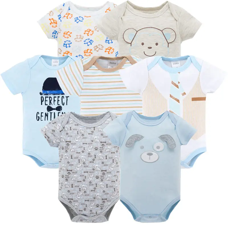 

Honeyzone Baby Romper Children Boys Clothing Newborn Cotton Fabri7pcs/Lot Toddler Pyjamas Baby Girl Clothes