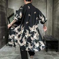 plus size 5xl yukata haori men japanese long kimono cardigan samurai costume clothing nightwear jacket robe kimono yukata haori