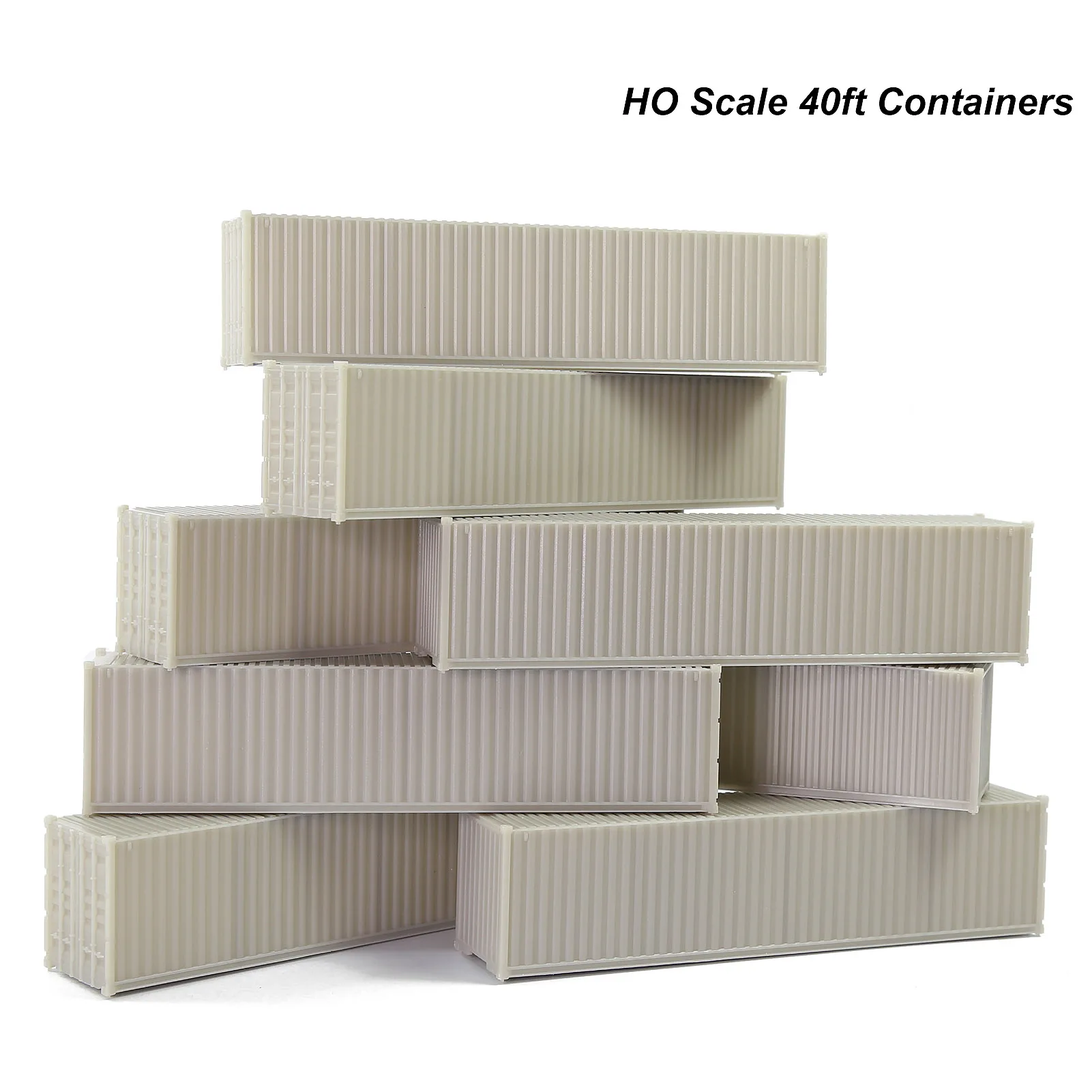 9 шт. Пустые контейнеры для перевозки поезда Размеры 1:87 40 футов | Игрушки и хобби