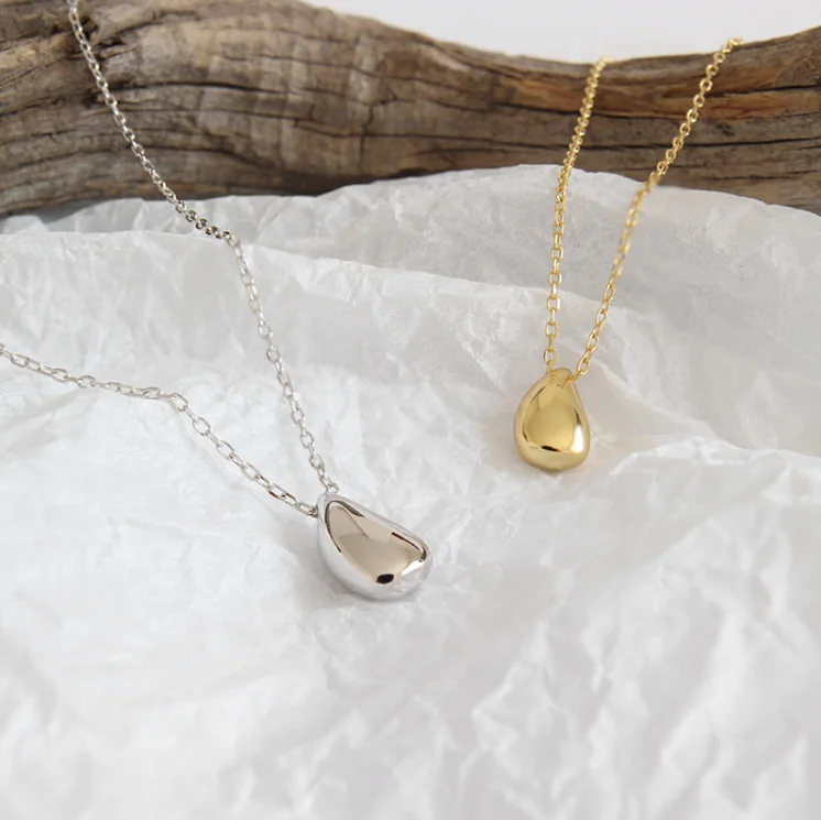 Ramos ожерелье темперамент простая Капля воды кулон женщины с цепочкой чокер