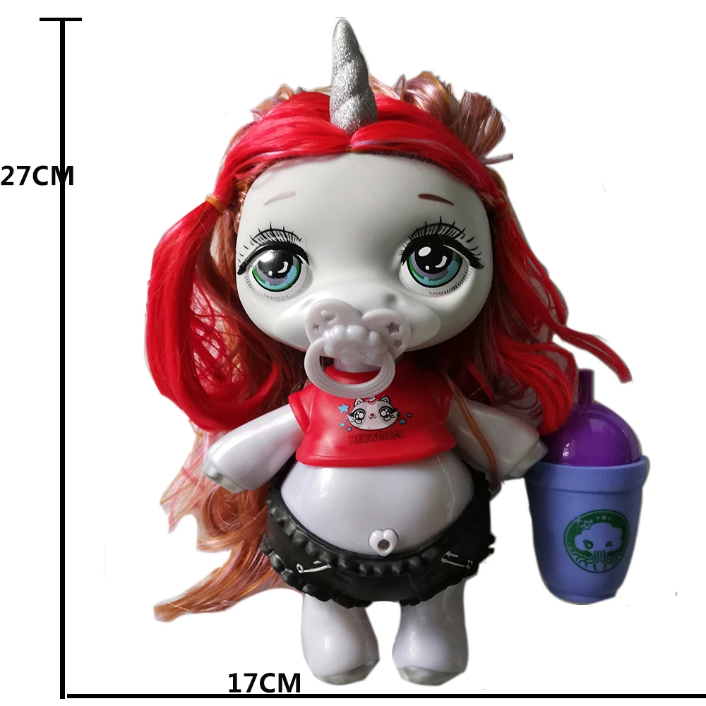 4 стиля пупси слизь большой 27*17 см единорог шар куклы Пупс девушки игрушки хобби