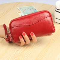 2021 fashion genuine leather women wallet high capacity credit cards luxury brand leather clutch womens wallets and purses