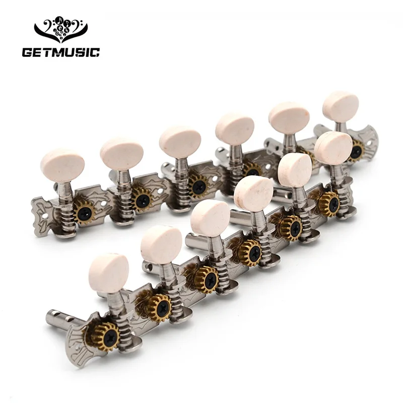 Хромированные тюнинговые тюнеры из нержавеющей стали 6R6L с белой пластиковой