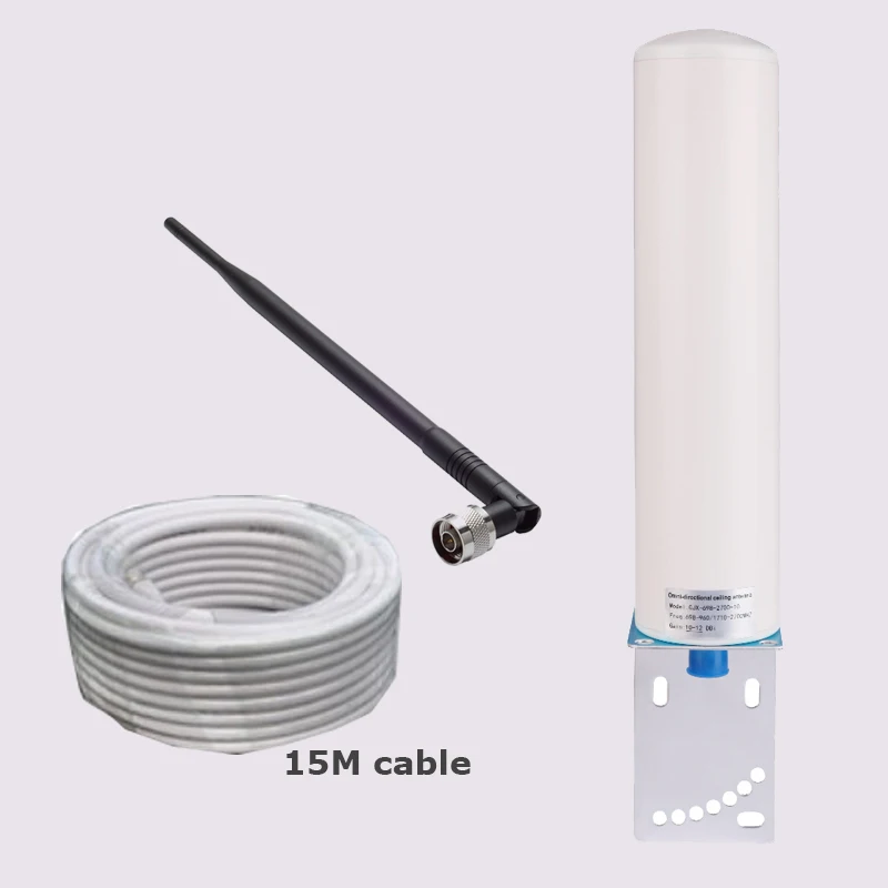 

Outside omni antenna +inside whip antenna +15m cable for mobile signal booster