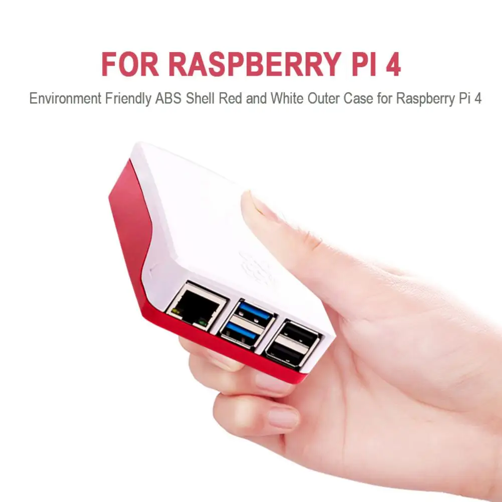 Экологически чистый ABS корпус красный и белый CNC защитный чехол для Raspberry Pi
