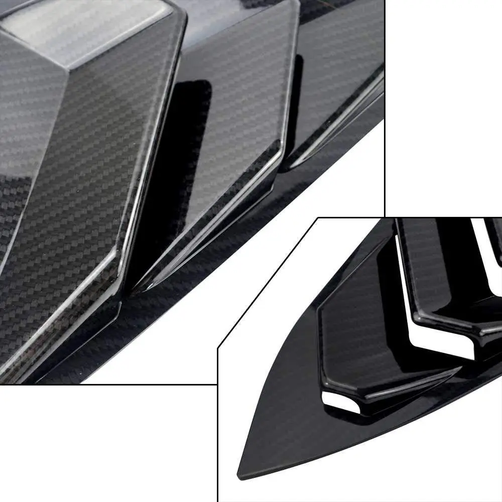 

Car Rear Window Louver Shutter Side Vent Cover Trim Side Window Louvers Air Vent Cover For Honda Civic 10Th Gen 2016 2017~ 2019