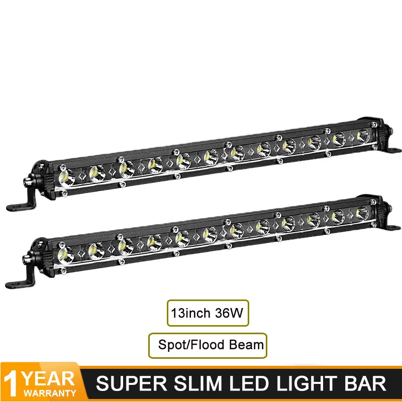 Прямой тонкий светодиодный светильник 13 дюймов 36 Вт Светодиодный прожектор для