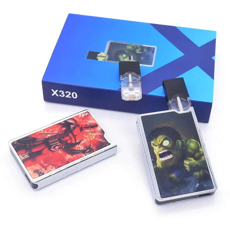 

X320 S450 E Cigarette Starter Kit ceramic ferrochrome heating core 350mAh Battery Quality circuit board with multiple protection