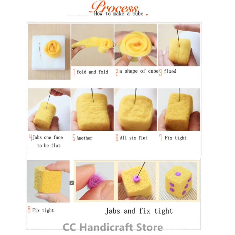 Lovely Pig Felt Toy DIY Craft Needle Felting Kit Wool Handmade Animal Christmas Cute Style Material Package | Дом и сад