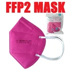 FFP2 маски для лица CE KN95 маски с фильтром для взрослых ffp2mask 5-слойные защитные маски fpp2 Пылезащитная маска розовый красный респиратор