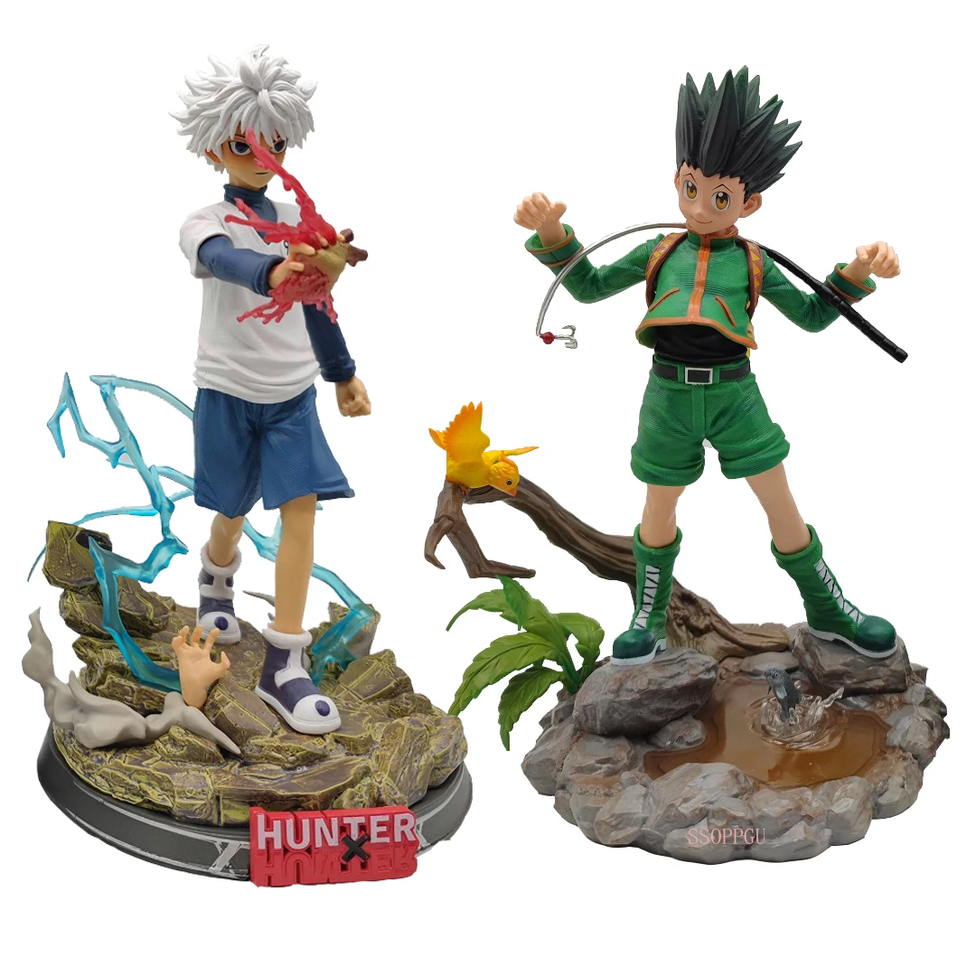 

Hunter x Hunter Gon Freecss Killua Zoldyck Figma Anime PVC Action Figure Toy GK Game Statue Figurine Collection Model Doll Gift