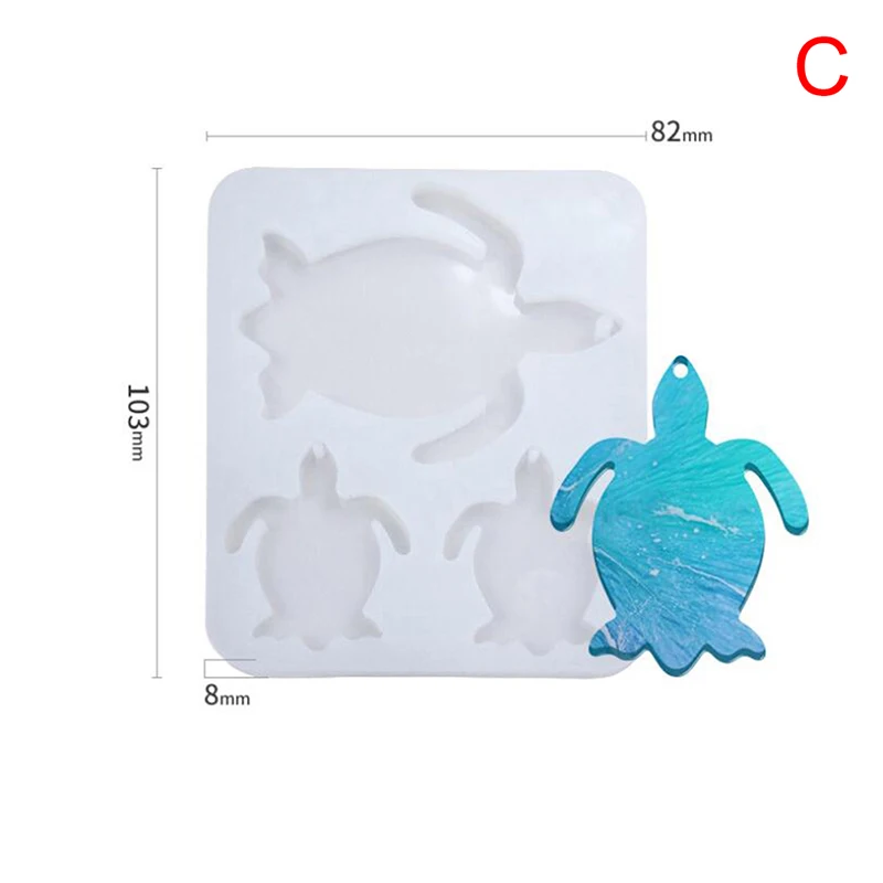 1 шт. силиконовая форма для животных оленя черепахи медведя кристальная