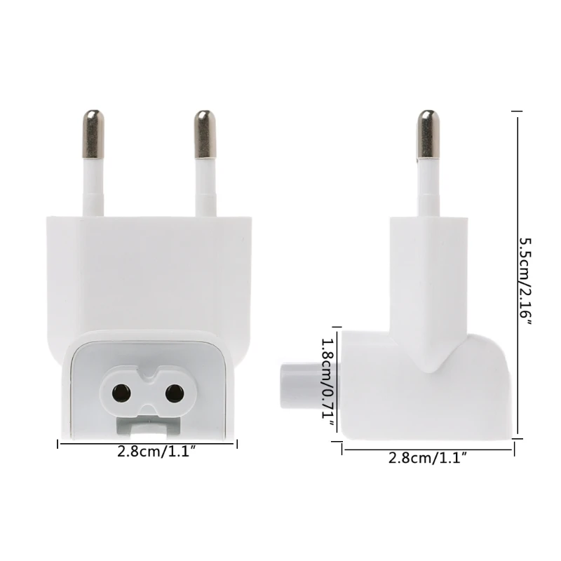 

US to EU Plug Charger Converter Adapter Power Supplies for macBook/iPad/iPhone