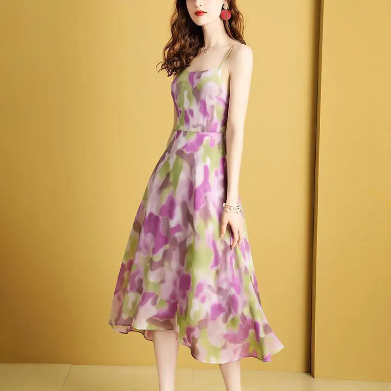 

Chiffon suspender dress children's summer 2021 new seaside resort sleeveless vest beach skirt