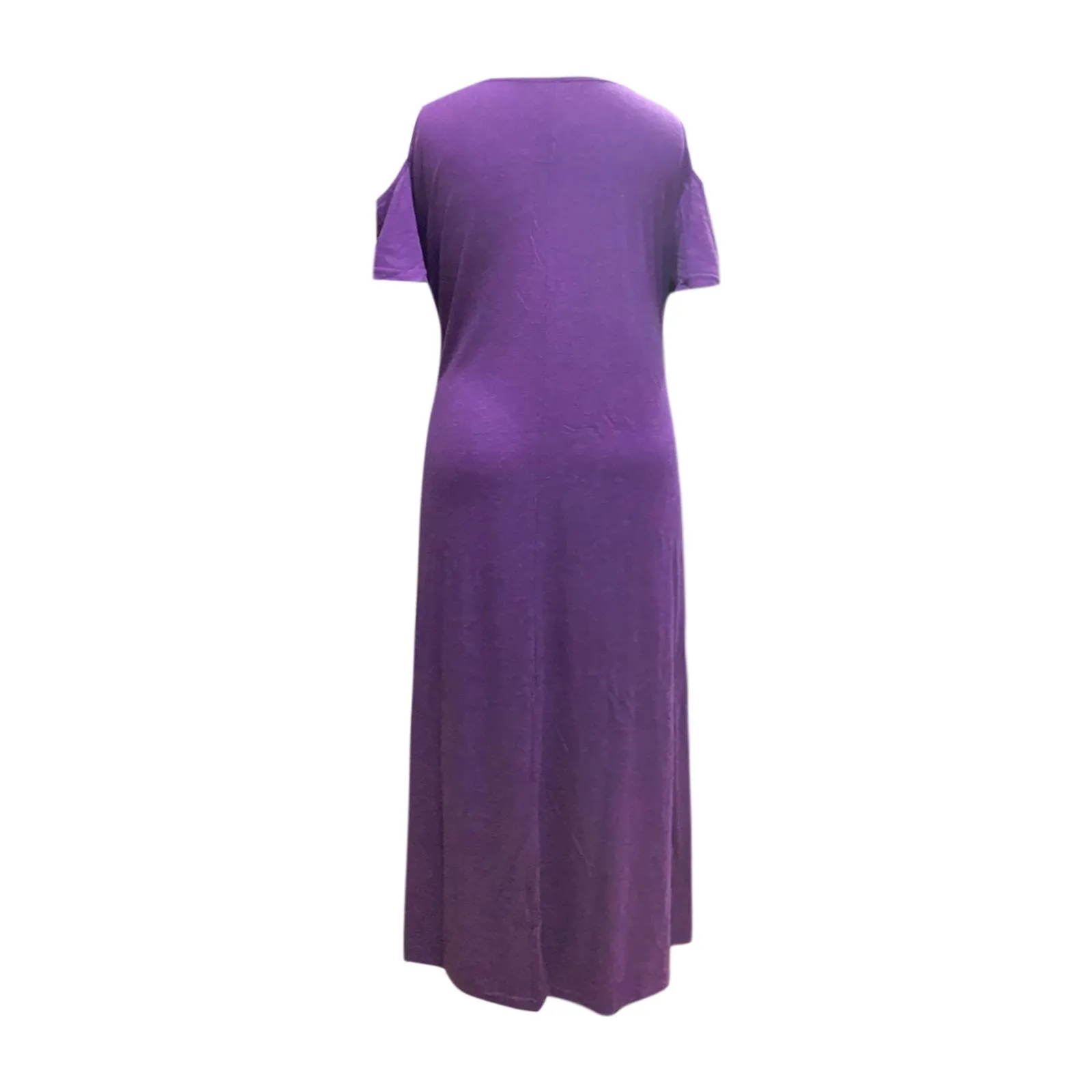 

Summer Maxi Dress For Women Casual Solid Cplor Strapless All-match Summer Long Dress Female Loose Daily Dress#35