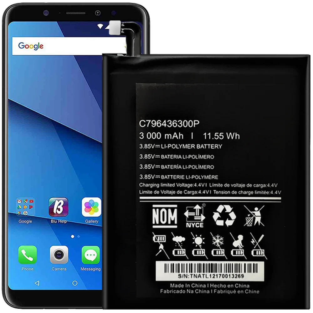 Аккумулятор C796436300P для BLU VIVO XL3 Plus V0210WW сменная Запасная часть | Мобильные телефоны