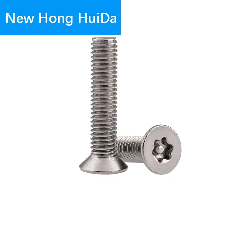 304 нержавеющая сталь шесть лепестков Torx с плоской головкой булавкой для защиты от