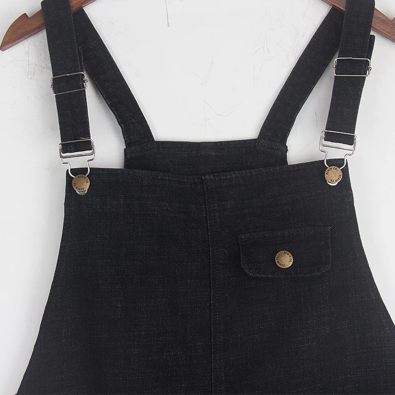 

Spring Fall Winter Black Blue Casual Denim Cargo Pants Women Oversized Plus Size Jeans Overalls for Women