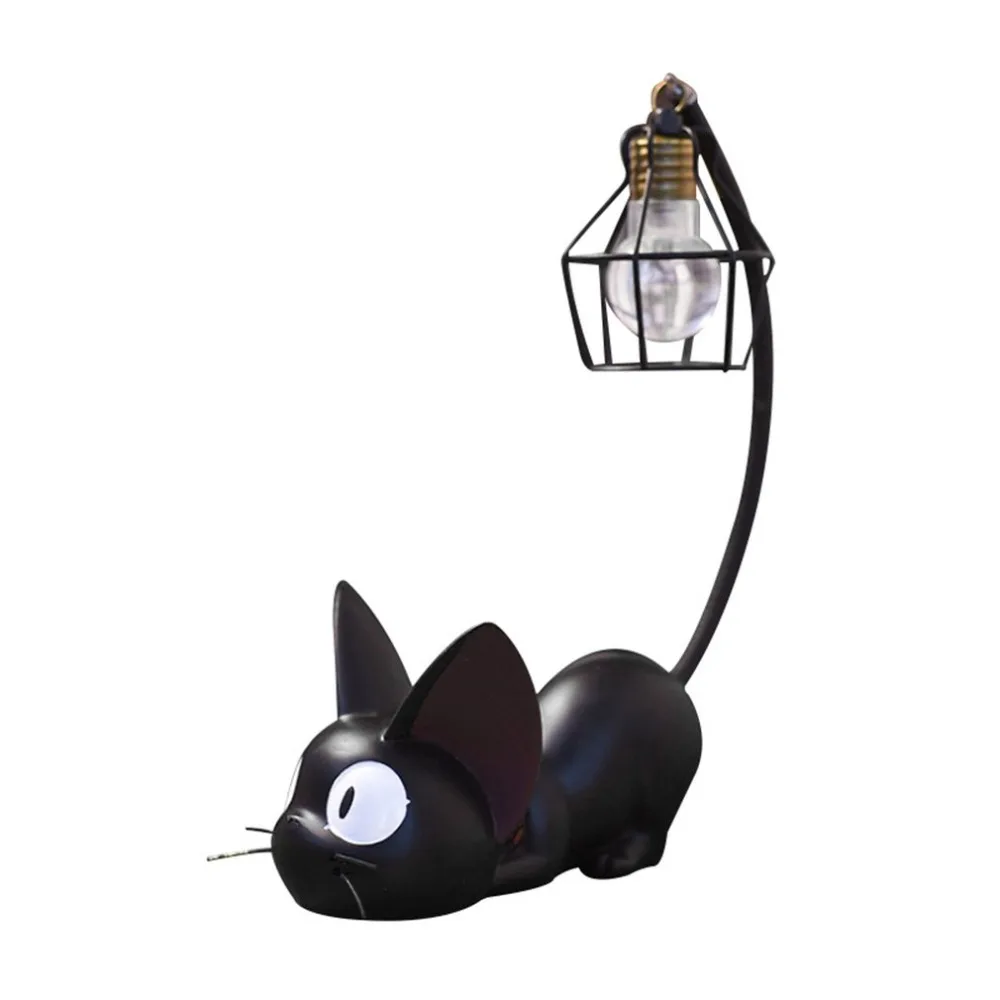 Креативный ночной Светильник Jiji Cat для дома, изделия из смолы, украшения для дома, настольные украшения